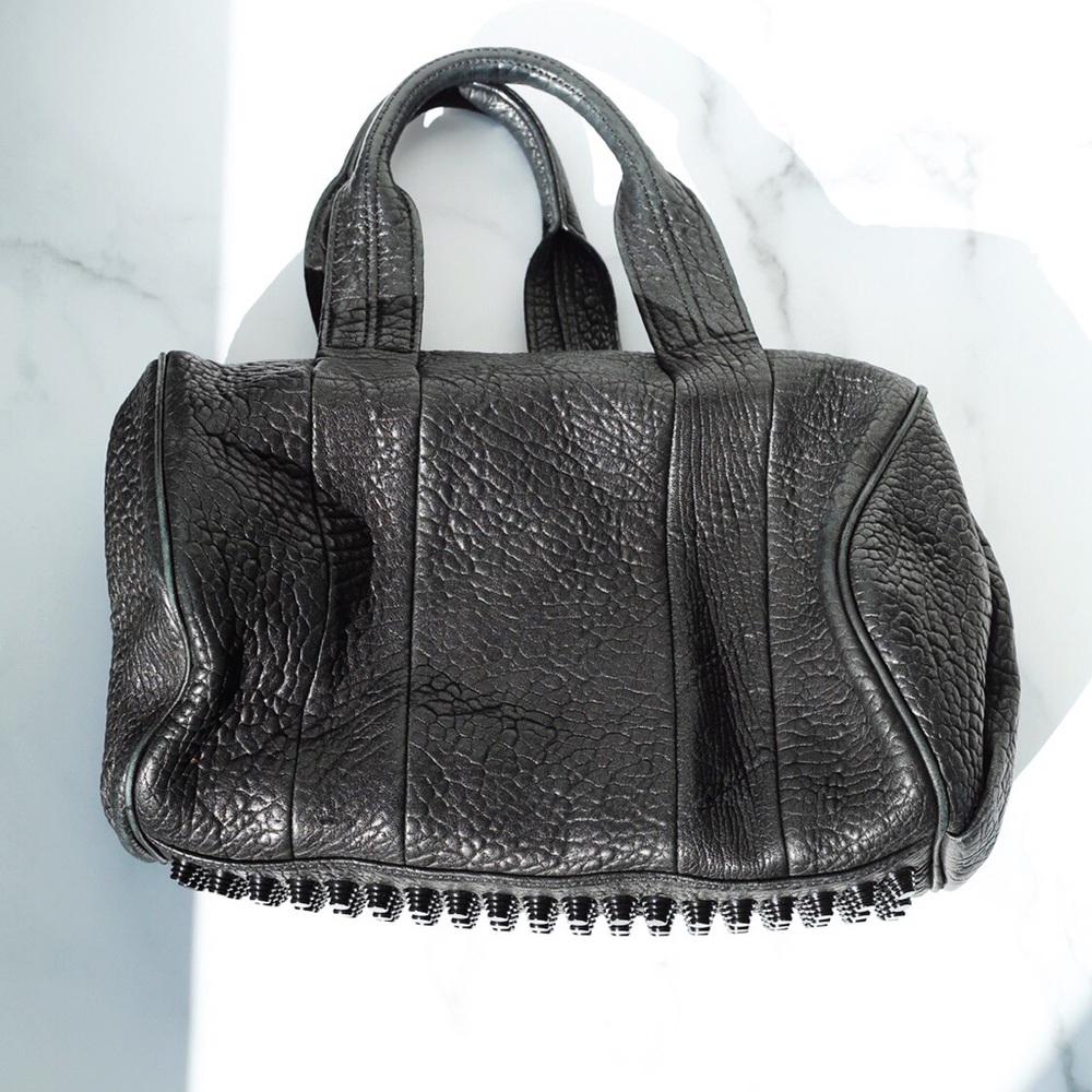 Alexander Wang Rockie Black Pebbled Leather Bag